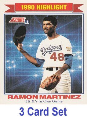 Ramon Martinez Baseball Card Collection